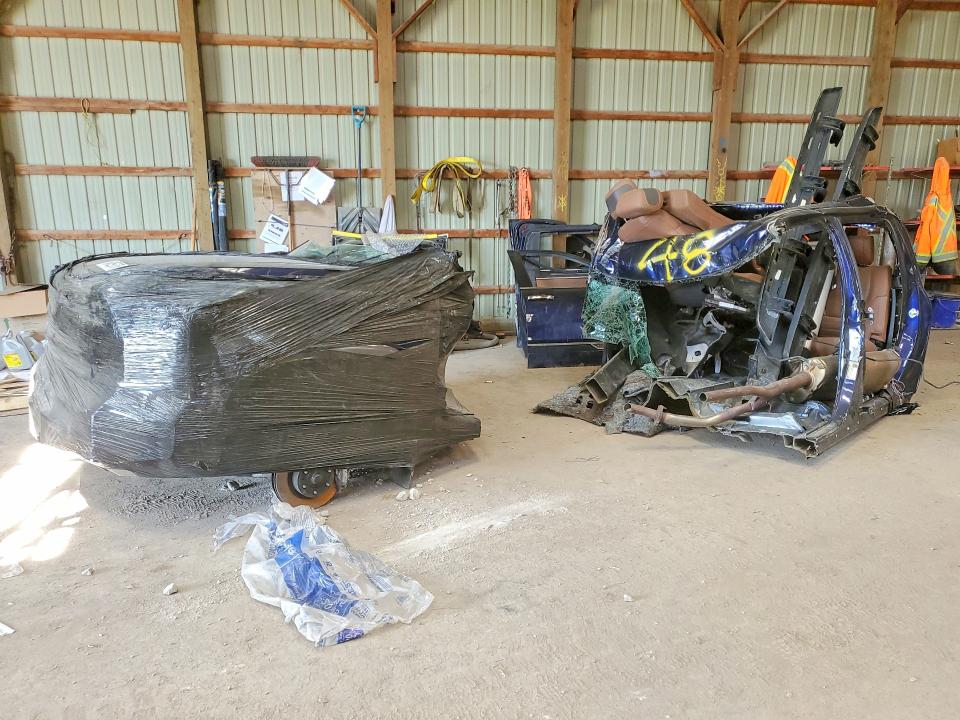 2022 Toyota Tundra VIN 5TFMA5DB1NX008632 COPART salvage auction — VANDALISM, On - Bill Of Sale - Parts Only, sold $5,200 on 2026-07-23 (photo 1)