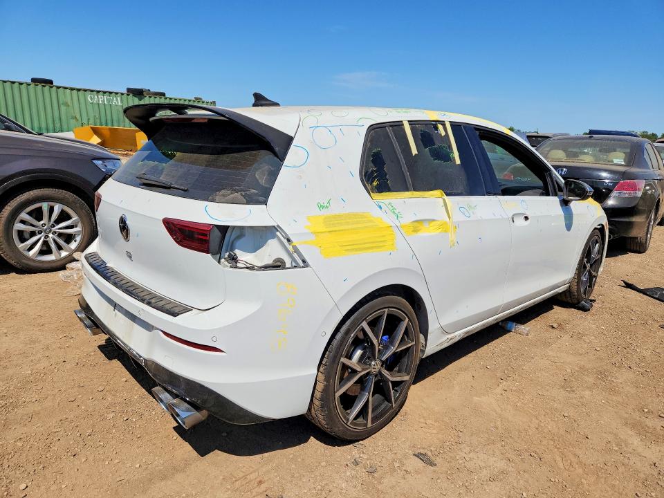 2022 Volkswagen Golf VIN WVWEB7CD4NW165450 COPART salvage auction — HAIL, IL - SALVAGE CERTIFICATE, sold $12,000 on 2026-07-07 (photo 3)