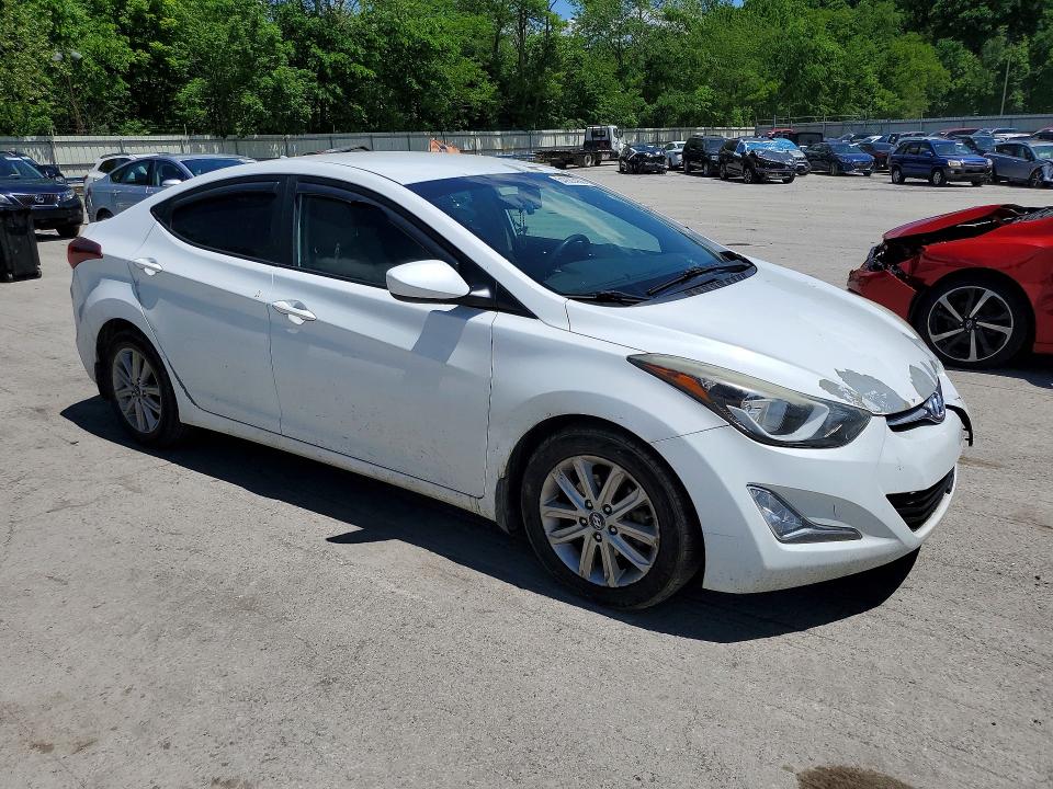 2016 Hyundai Elantra VIN 5NPDH4AE8GH681517 COPART salvage auction — FRONT END, PA - CERTIFICATE OF SALVAGE, sold $1,600 on 2026-07-02 (photo 4)