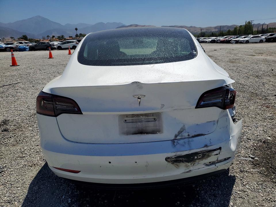 2023 Tesla Model 3 VIN 5YJ3E1EA7PF496948 COPART salvage auction — FRONT END, Ca - Salvage Certificate, sold $2,800 on 2026-07-15 (photo 6)