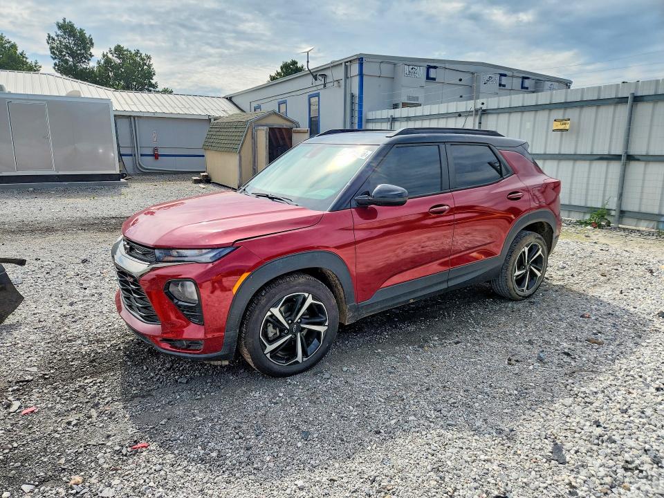 2021 Chevrolet VIN KL79MTSL6MB040353 COPART salvage auction — HAIL, Ar - Cert Of Title-Salvage, sold $3,500 on 2026-07-27 (photo 1)