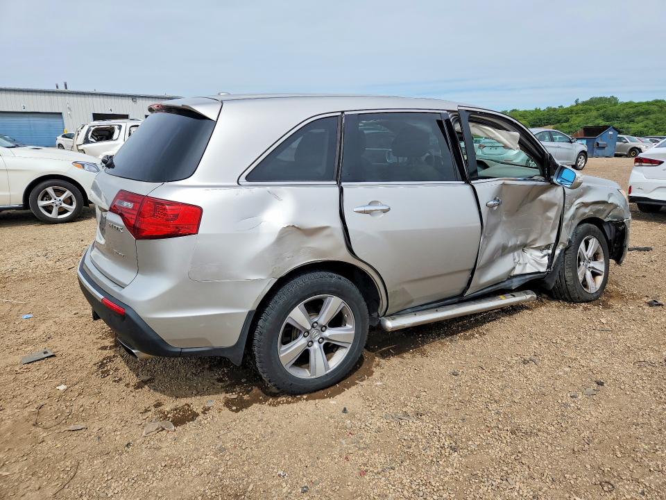 2012 Acura Mdx VIN 2HNYD2H35CH500585 COPART salvage auction — SIDE, Il - Salvage Certificate, sold $1,750 on 2026-07-10 (photo 3)