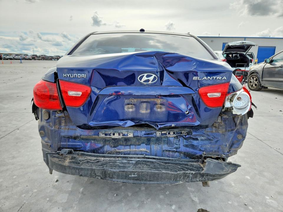 2009 Hyundai Elantra VIN KMHDU46D69U619114 COPART salvage auction — REAR END, Tx - Salvage Vehicle Title, sold $800 on 2026-07-10 (photo 6)