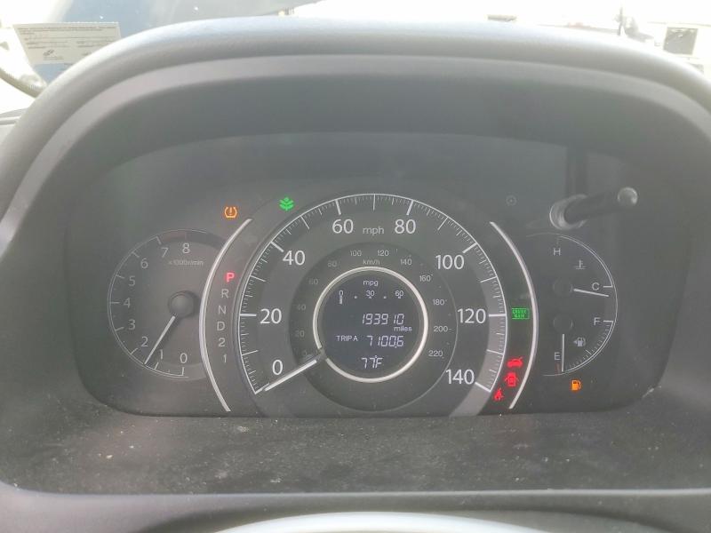 2013 Honda Cr-v VIN 5J6RM4H71DL057732 COPART salvage auction — REAR END, Tn - Salvage Certificate, sold $2,950 on 2026-07-02 (photo 9)