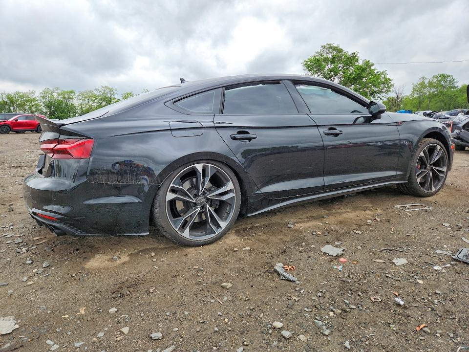 2025 Audi Rs5 VIN WAUC4CF52SA012733 COPART salvage auction — SIDE, Md - Cert Of Salvage > 75% Damage, sold $375 on 2026-07-16 (photo 3)