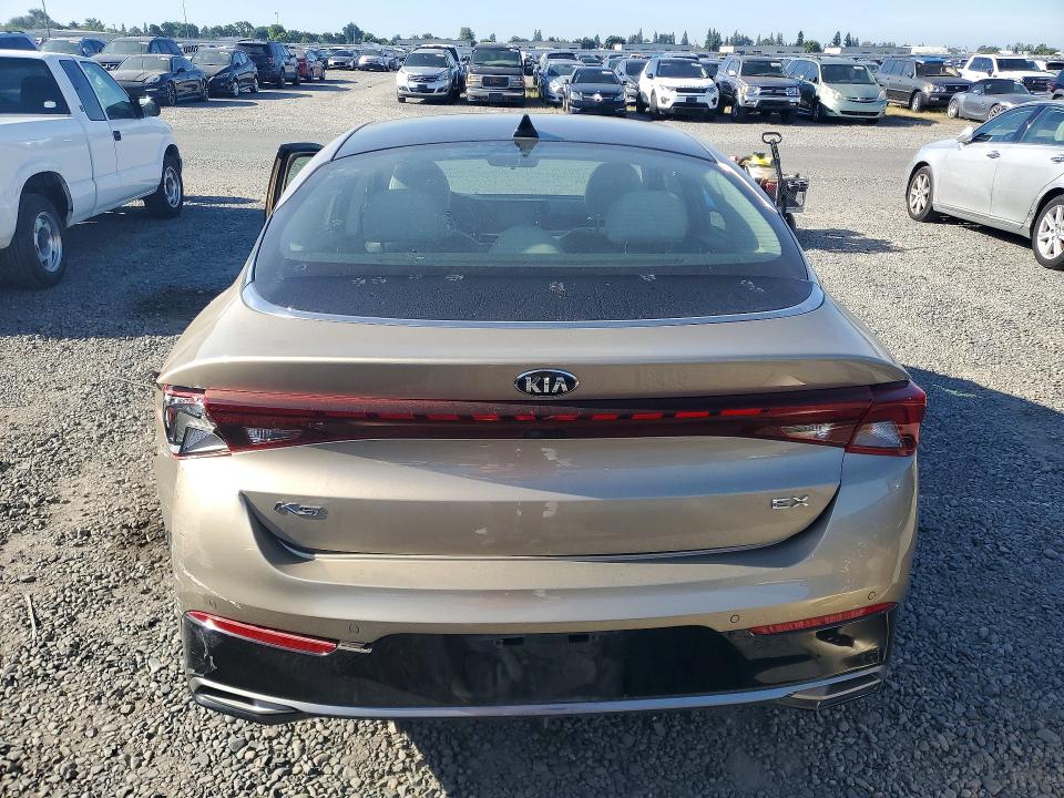 2021 Kia K5 VIN 5XXG34J20MG059163 COPART salvage auction — FRONT END, Ca - Salvage Certificate, sold $1,300 on 2026-07-02 (photo 6)
