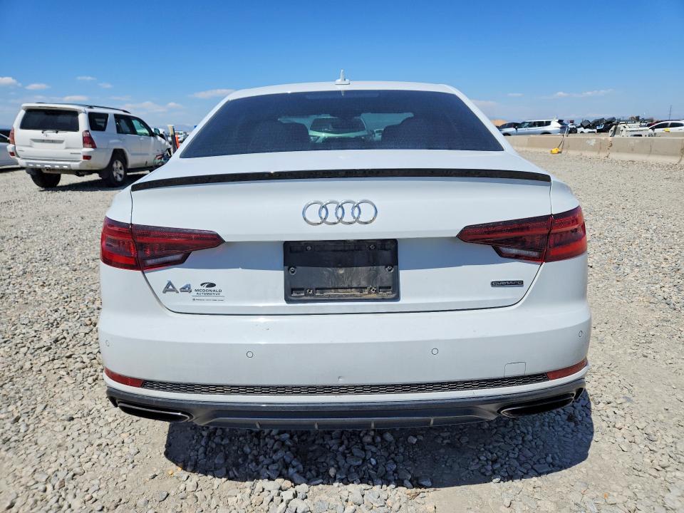 2019 Audi A4 VIN WAUENAF46KA109404 COPART salvage auction — FRONT END, Co - Public - Salvage Title, sold $7,700 on 2026-07-16 (photo 6)