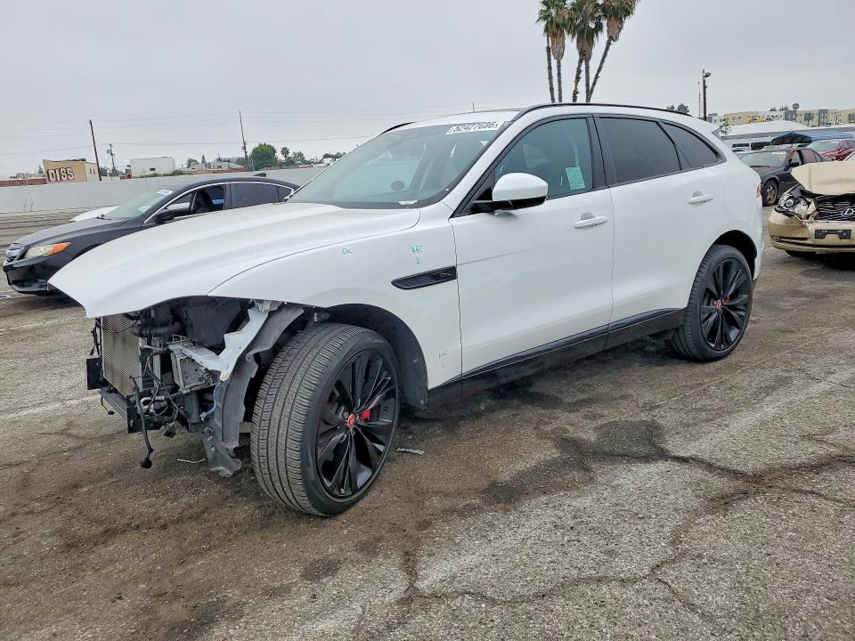 2022 Jaguar F-pace VIN SADCJ2EXXNA701775 COPART salvage auction — FRONT END, Ca - Salvage Certificate, sold $8,400 on 2026-07-17 (photo 1)