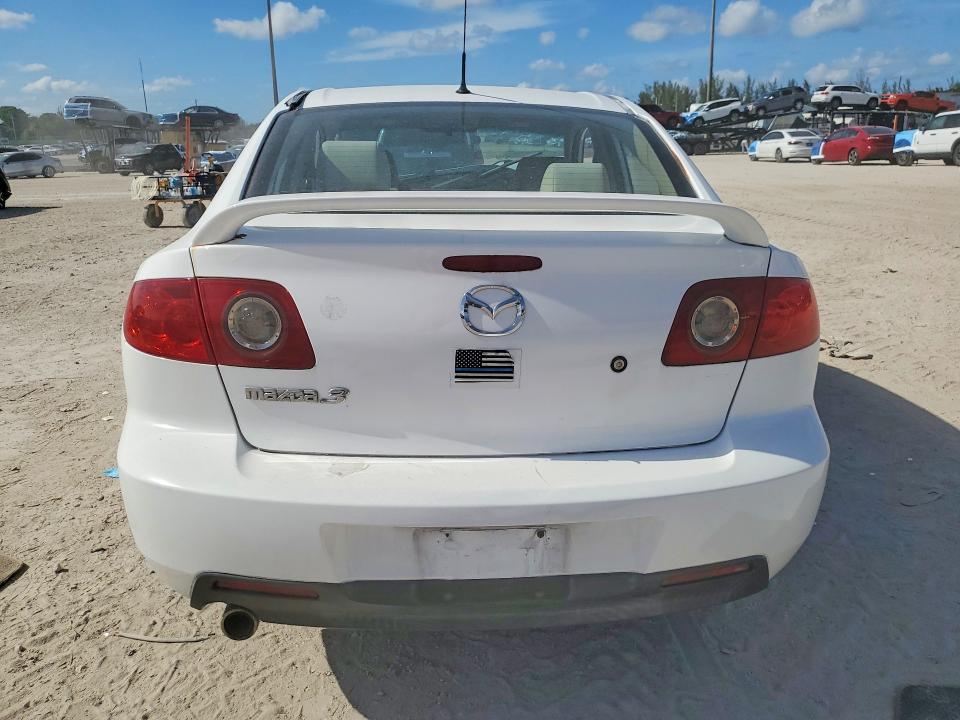 2006 Mazda 3 VIN JM1BK12F861443106 COPART salvage auction — FRONT END, FL - CERT OF TITLE SLVG REBUILDABLE, sold $250 on 2026-07-02 (photo 6)