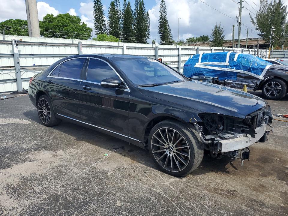 2019 Mercedes-benz S-klasse VIN WDDUG6EB5KA431219 COPART salvage auction — FRONT END, FL - CERT OF TITLE SLVG REBUILDABLE, sold $1,500 on 2026-07-27 (photo 4)