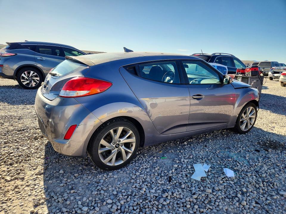 2016 Hyundai Veloster VIN KMHTC6AD6GU285634 COPART salvage auction — FRONT END, Ut - Salvage Certificate, sold $800 on 2026-07-24 (photo 3)