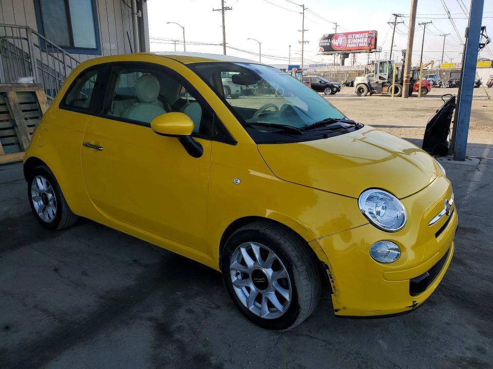 2017 Fiat 500 VIN 3C3CFFKR8HT503000 COPART salvage auction — FRONT END, Ca - Salvage Certificate, sold $1,550 on 2026-07-02 (photo 4)