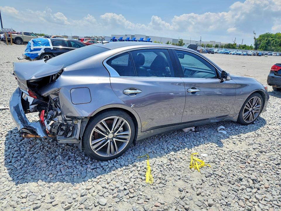 2014 Infiniti Q50 VIN JN1AV7AR7EM702962 COPART salvage auction — REAR END, Fl - Cert Of Title Slvg Rebuildable, sold $2,150 on 2026-07-13 (photo 3)