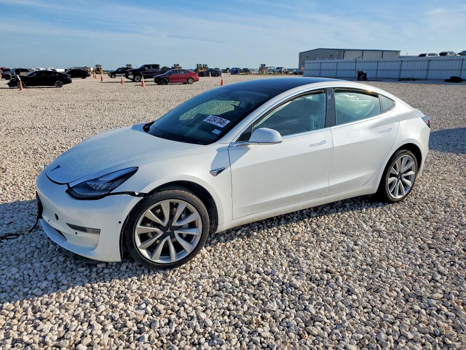 2019 Tesla Model 3 VIN 5YJ3E1EA6KF466607 COPART salvage auction — FRONT END, Tx - Salvage Vehicle Title, sold $100 on 2026-07-09 (photo 1)