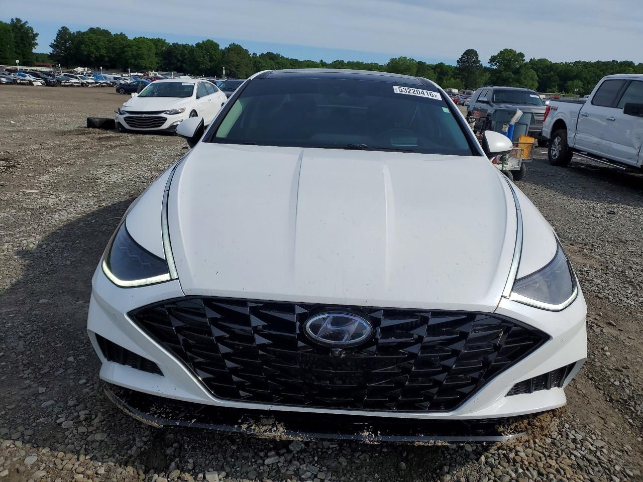 2021 Hyundai Sonata VIN 5NPEH4J20MH101585 COPART salvage auction — Side, AR - CERT OF TITLE-SALVAGE, sold $5,500 on 2026-07-01 (photo 5)