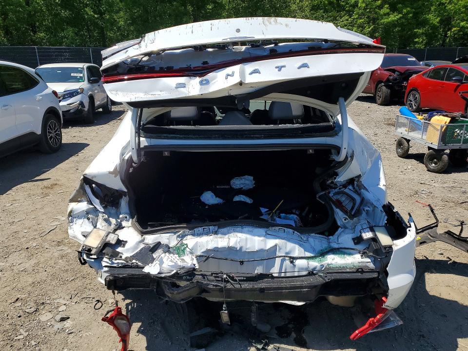 2021 Hyundai Sonata VIN 5NPEJ4J26MH132134 COPART salvage auction — REAR END, MD - CERT OF SALVAGE > 75% DAMAGE, sold $3,000 on 2026-07-10 (photo 6)