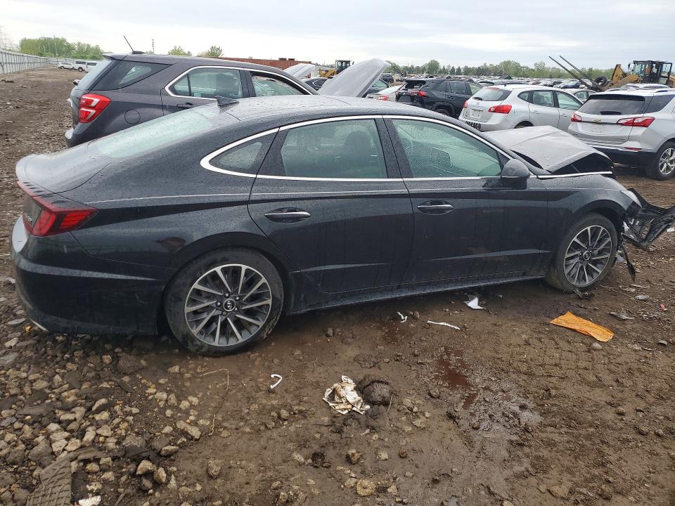 2020 Hyundai Sonata VIN 5NPEH4J24LH003447 COPART salvage auction — FRONT END, Il - Salvage Certificate, sold $3,500 on 2026-07-07 (photo 3)