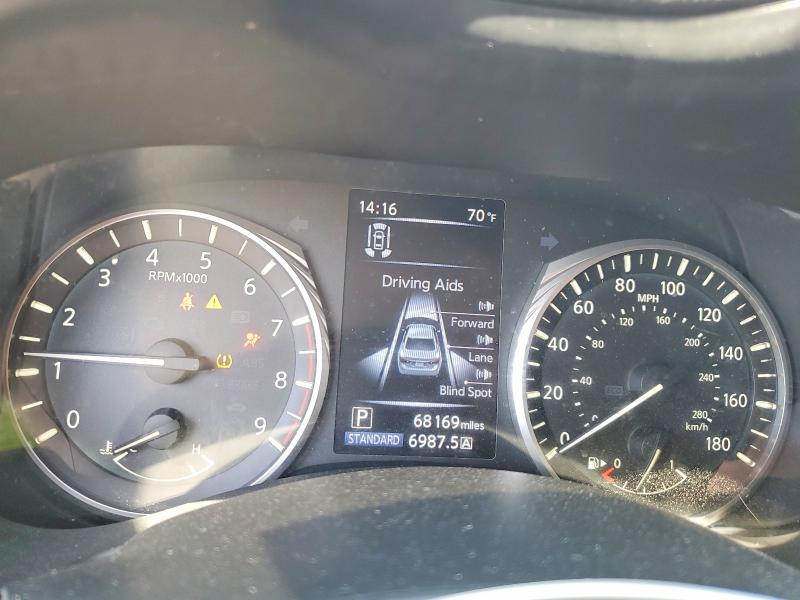 2021 Infiniti Q50 VIN JN1EV7BR7MM753764 COPART salvage auction — FRONT END, Ny - Mv-907A Salvage Certificate, sold $4,850 on 2026-07-08 (photo 9)