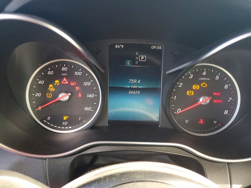 2021 Mercedes-benz Glc VIN W1N0G8EB5MV324888 COPART salvage auction — FRONT END, Fl - Certificate Of Destruction, sold $7,100 on 2026-07-17 (photo 9)
