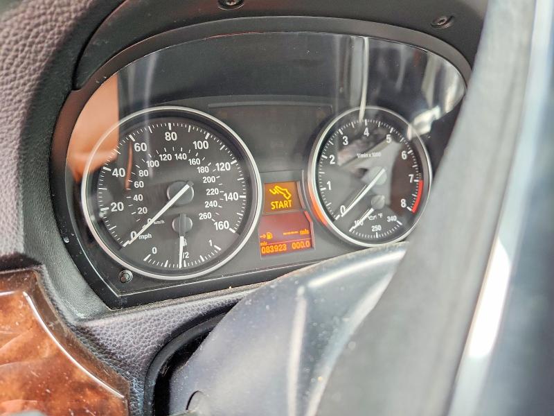 2013 BMW 3er VIN WBADW7C57DE732373 COPART salvage auction — FRONT END, Ga - Cert Of Title-Salvage, sold $2,100 on 2026-07-08 (photo 9)