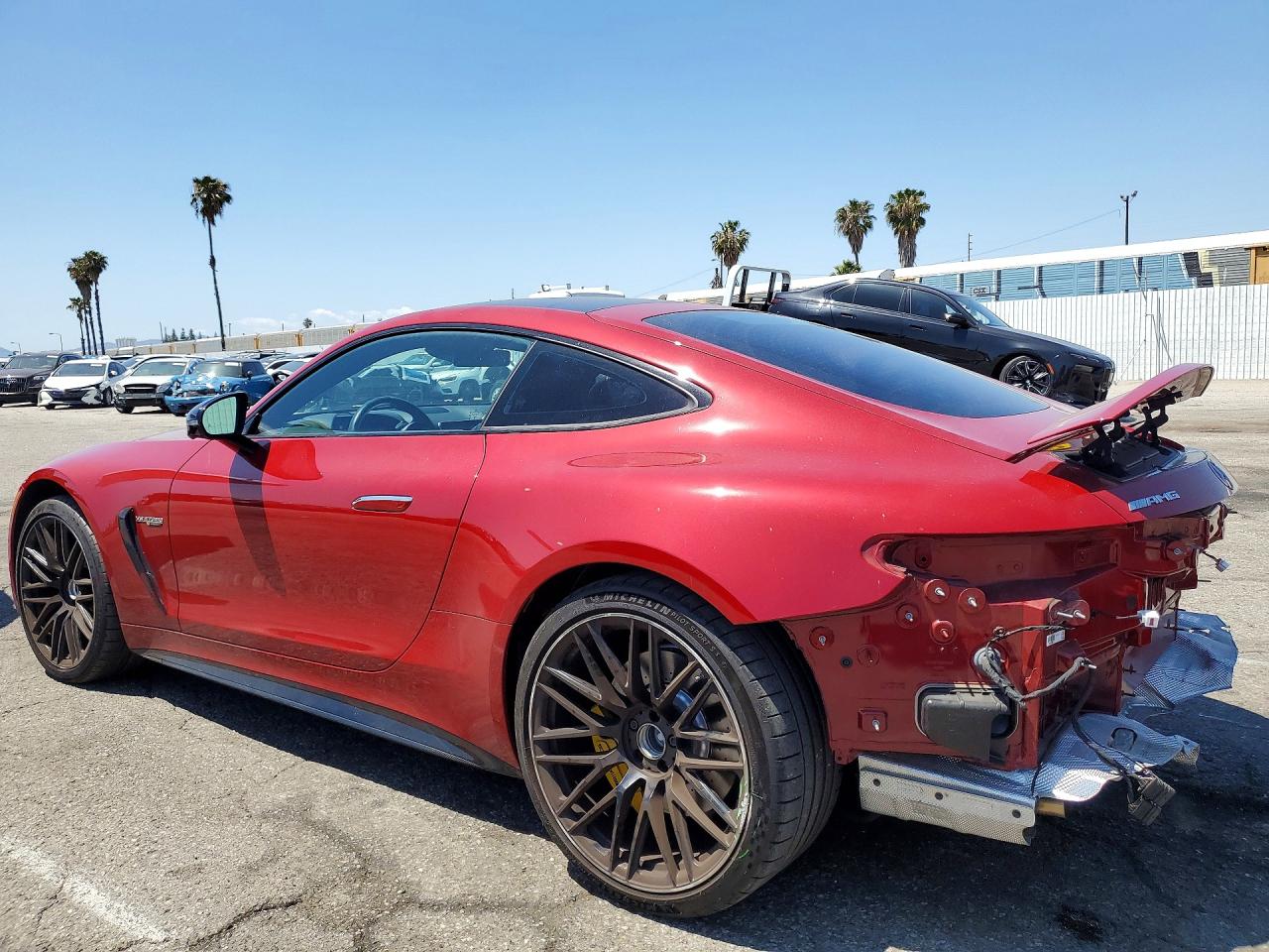 2024 Mercedes-Benz AMG-Class VIN W1KRJ8AB2RF003369 COPART salvage auction — Rear End, CA - SALVAGE CERTIFICATE, sold $76,000 on 2026-06-30 (photo 2)