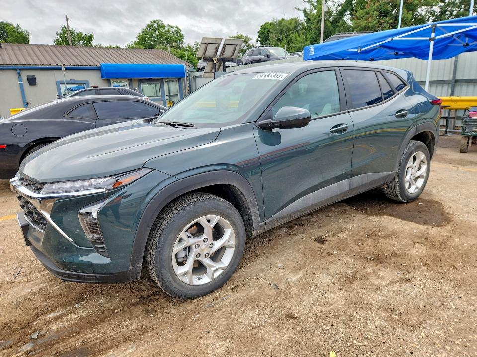 2025 Chevrolet Trax VIN KL77LFEP1SC131225 COPART salvage auction — HAIL, Ks - Cert Of Title-Salvage, sold $9,300 on 2026-07-20 (photo 1)