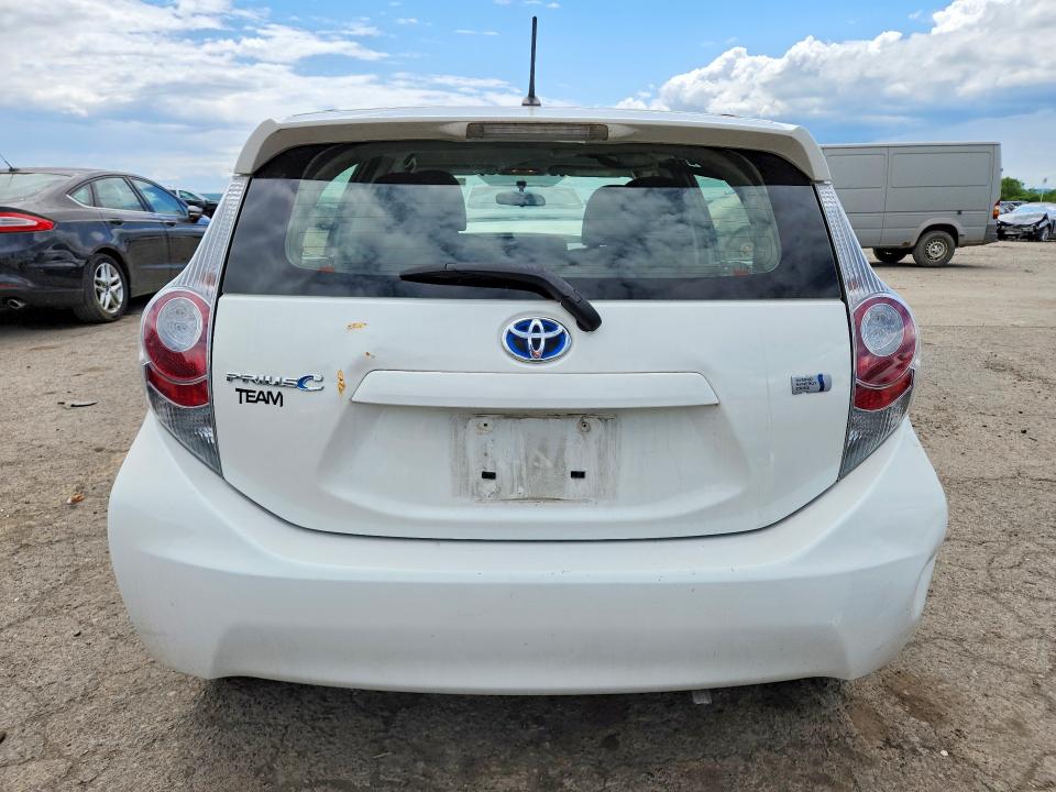 2013 Toyota Prius VIN JTDKDTB36D1543570 COPART salvage auction — FRONT END, Pa - Certificate Of Salvage, sold $825 on 2026-07-02 (photo 6)