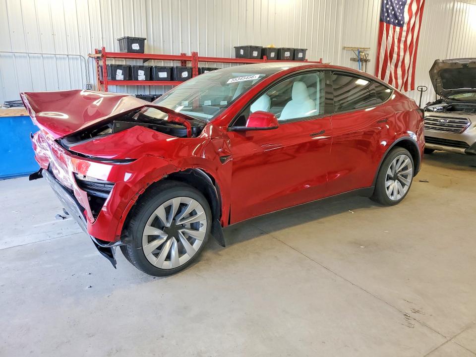 2026 Tesla Model y VIN 7SAYGDED2TF558684 COPART salvage auction — FRONT END, Mn - Cert Of Title-Salvage, sold $13,300 on 2026-08-25 (photo 1)