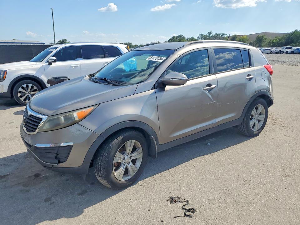 2012 Kia Sportage VIN KNDPB3A22C7283555 COPART salvage auction — REAR END, Fl - Cert Of Title Slvg Rebuildable, sold $2,400 on 2026-07-09 (photo 1)