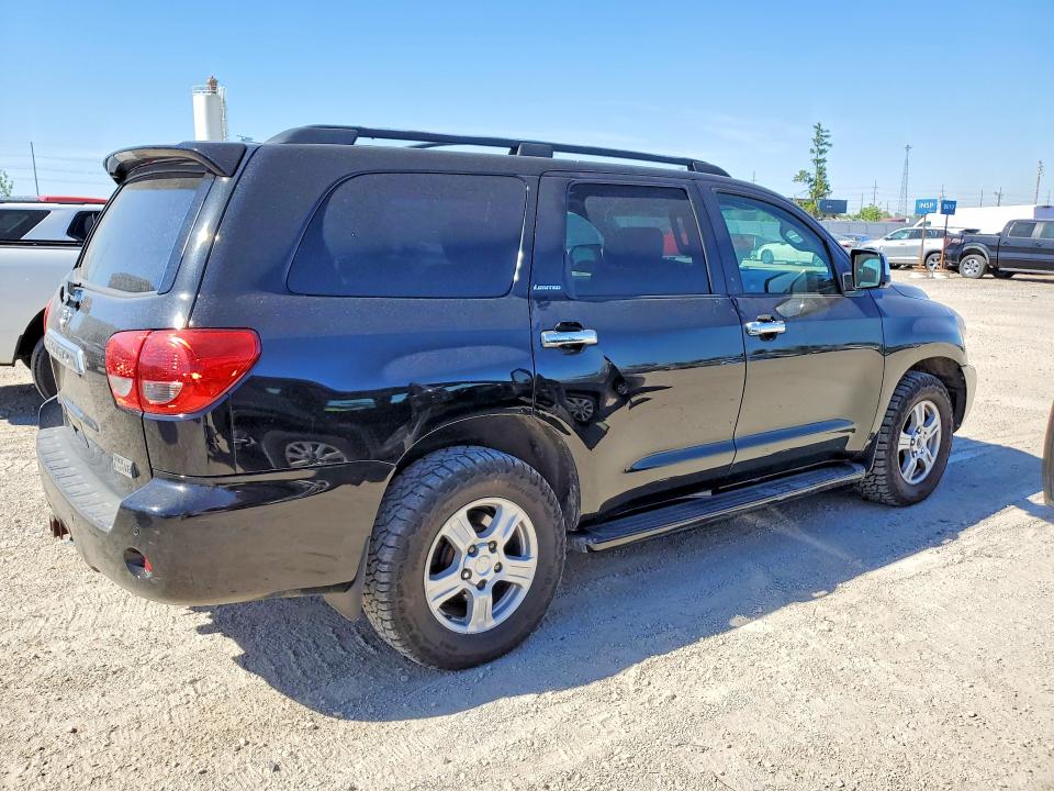 2008 Toyota Sequoia VIN 5TDBY68AX8S012280 COPART salvage auction — HAIL, Ia - Cert Of Title-Salvage Title, sold $800 on 2026-07-29 (photo 3)