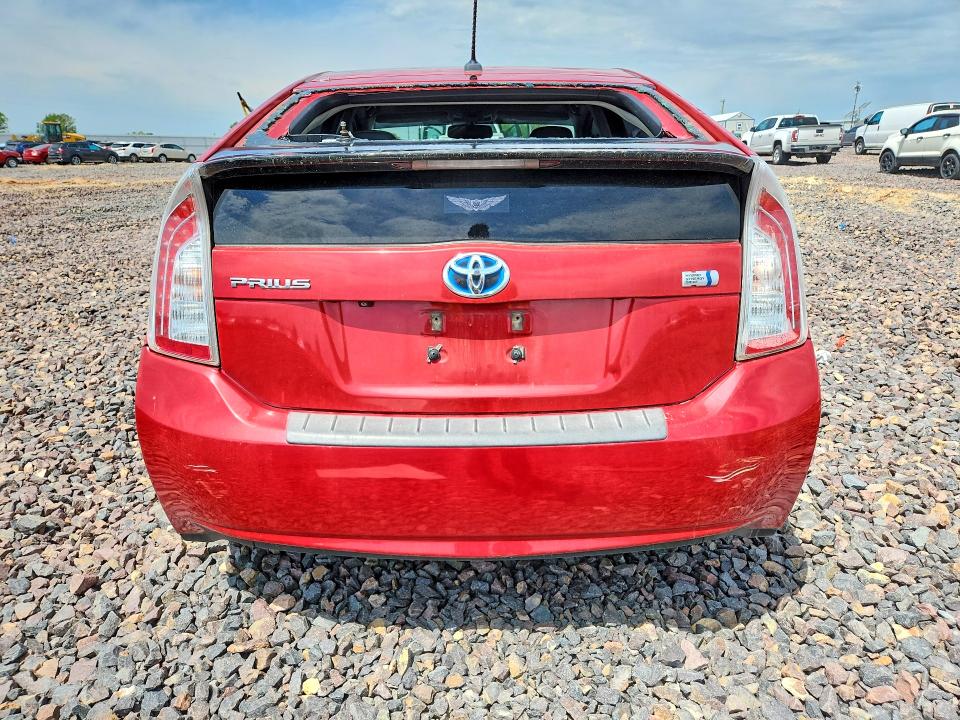 2013 Toyota Prius VIN JTDKN3DU1D5600849 COPART salvage auction — HAIL, MO - SALVAGE CERTIFICATE OF TITLE, sold $100 on 2026-07-27 (photo 6)