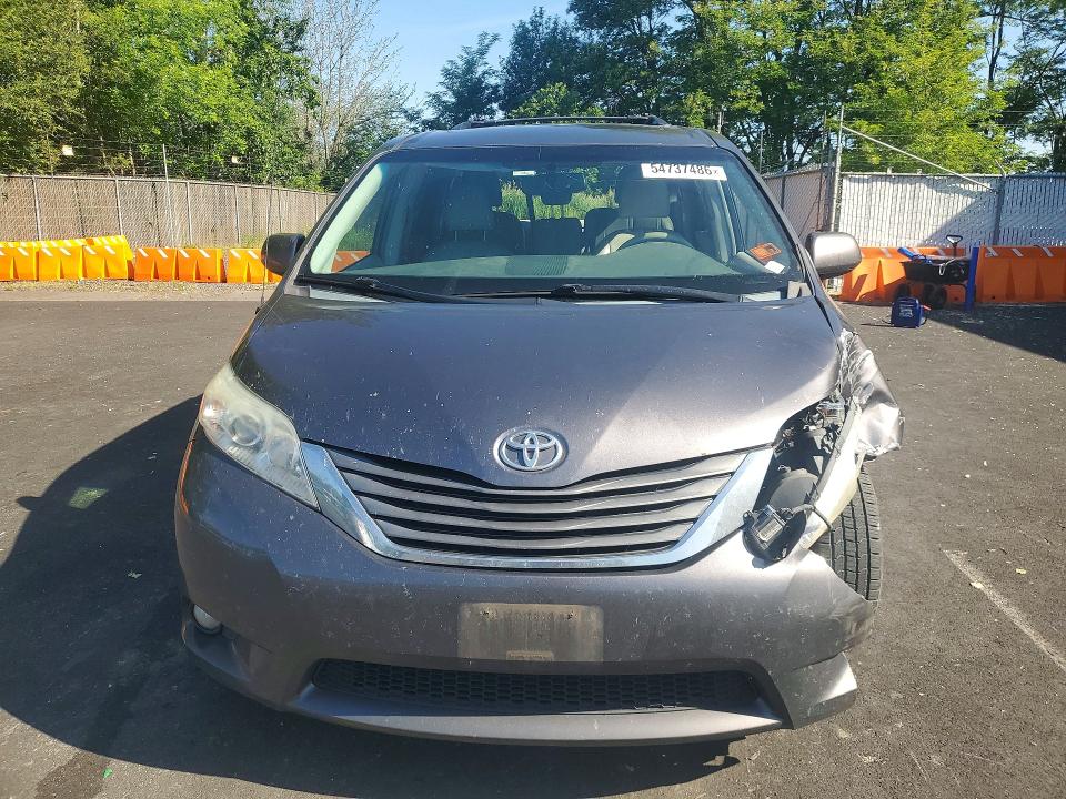 2012 Toyota Sienna VIN 5TDYK3DC3CS275687 COPART salvage auction — REAR END, Or - Salvage Title Certificate, sold $950 on 2026-07-13 (photo 5)