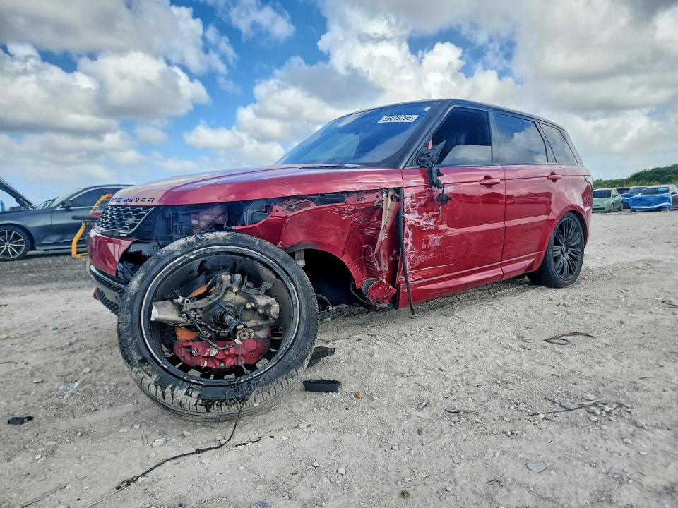 2021 Land rover RANGE ROVER VIN SALWR2SE4MA768237 COPART salvage auction — FRONT END, Fl - Cert Of Title Slvg Rebuildable, sold $6,800 on 2026-07-28 (photo 1)