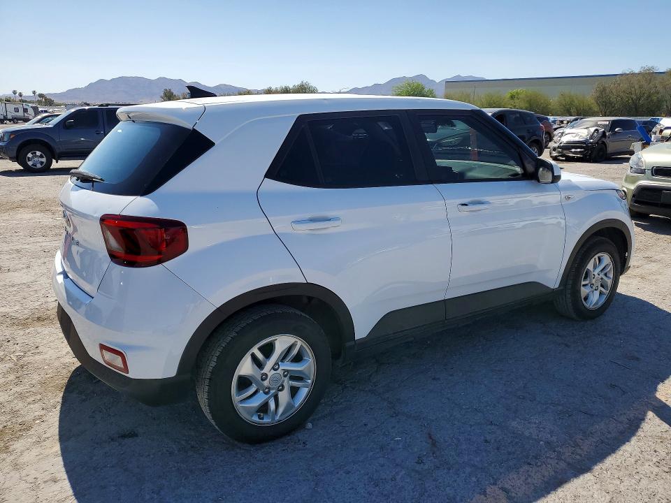 2022 Hyundai Venue VIN KMHRB8A36NU155544 COPART salvage auction — FRONT END, Ut - Salvage Certificate, sold $3,600 on 2026-07-28 (photo 3)