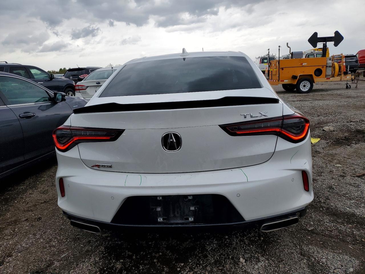 2023 Acura TLX VIN 19UUB5F50PA006723 COPART salvage auction — Side, WV - SALVAGE CERTIFICATE, sold $16,700 on 2026-06-25 (photo 6)