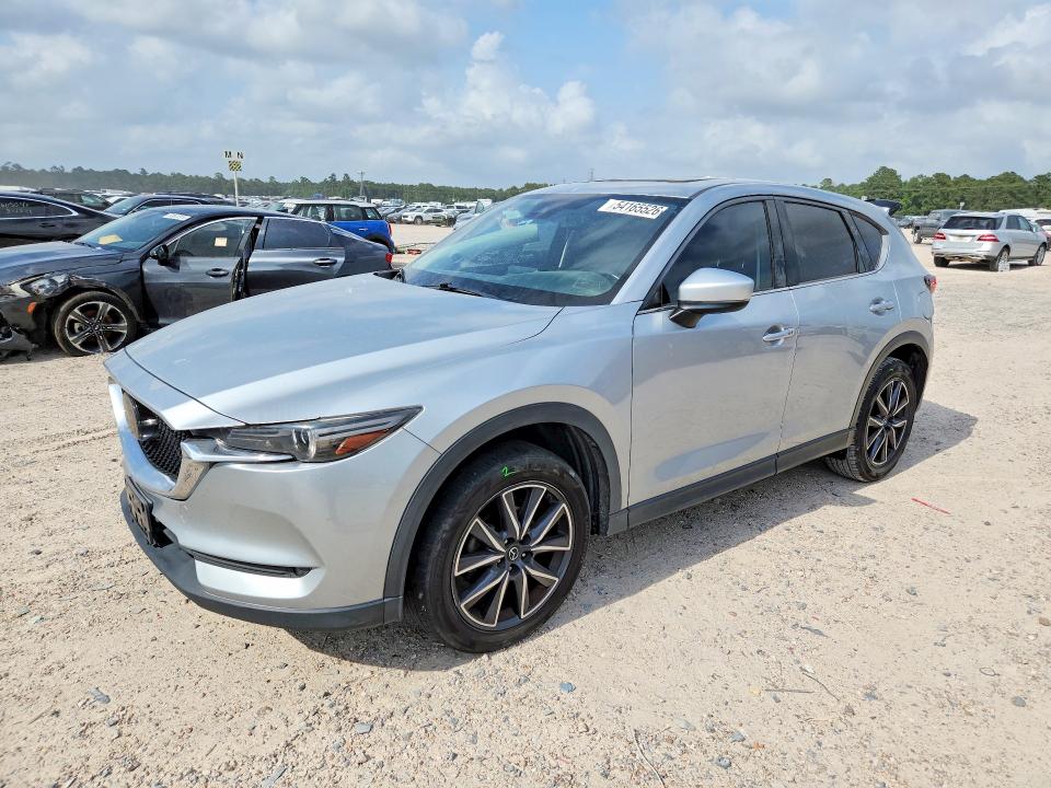 2018 Mazda Cx-5 VIN JM3KFADM0J0342793 COPART salvage auction — SIDE, Tx - Salvage Vehicle Title, sold $5,400 on 2026-07-21 (photo 1)