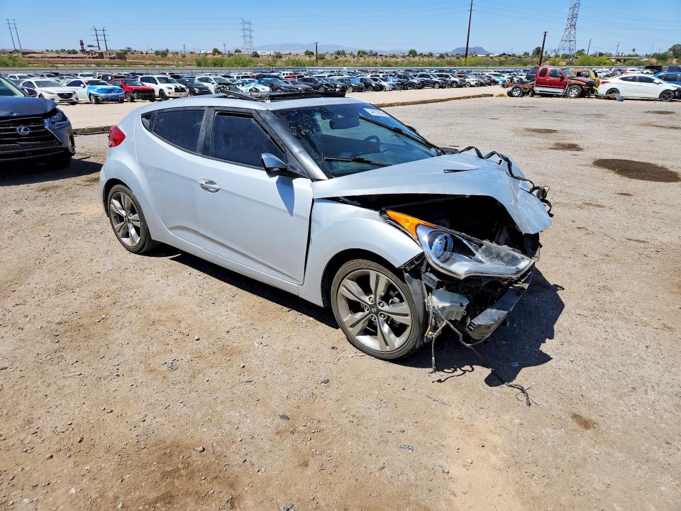 2013 Hyundai Veloster VIN KMHTC6AD5DU157509 COPART salvage auction — FRONT END, AZ - CERT OF TITLE - SALVAGE, sold $250 on 2026-07-17 (photo 4)