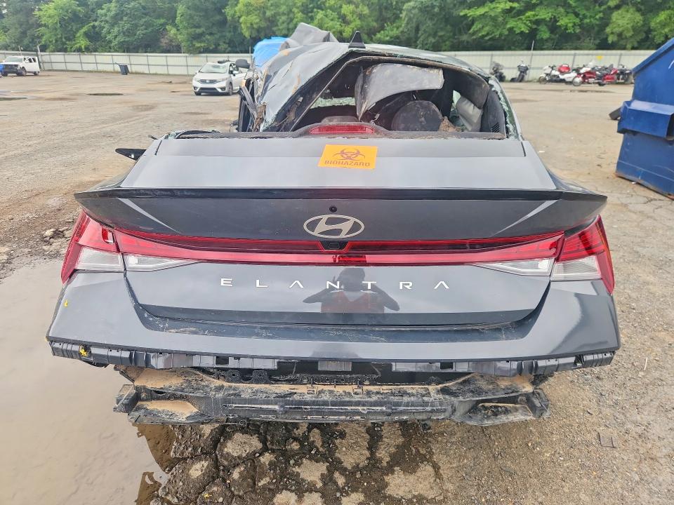 2026 Hyundai Elantra VIN KMHLS4DG3TU183067 COPART salvage auction — ALL OVER, LA - CERT OF TITLE-SALVAGE, sold $250 on 2026-07-23 (photo 6)