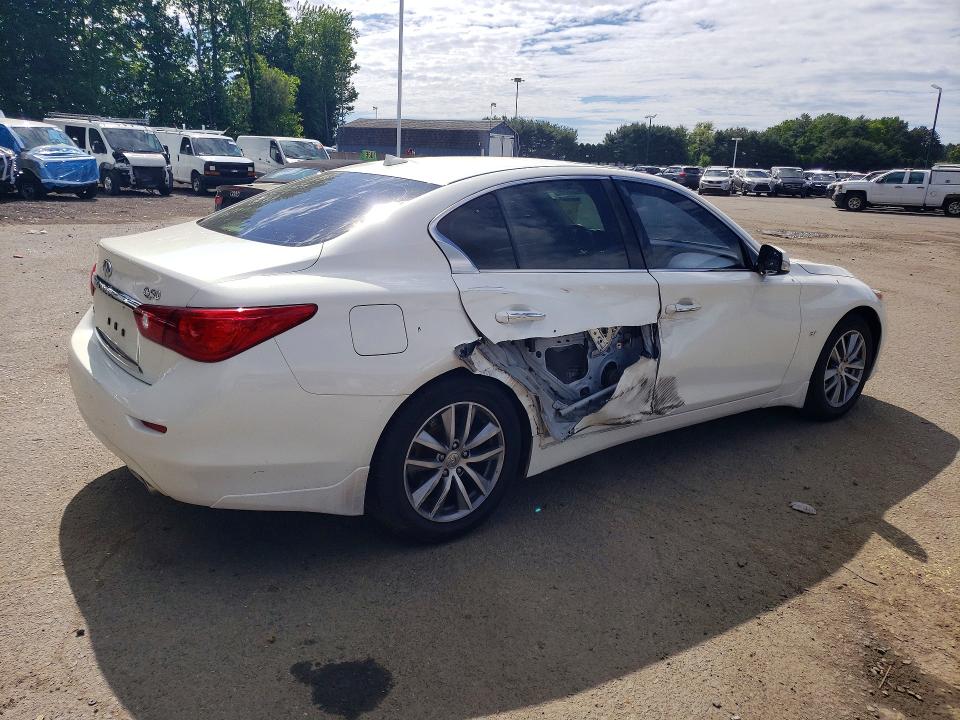 2015 Infiniti Q50 VIN JN1BV7AR1FM412108 COPART salvage auction — SIDE, Ct - Cert Of Title-Salvage, sold $3,750 on 2026-07-09 (photo 3)
