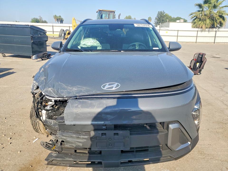 2025 Hyundai Kona VIN KM8HB3AB6SU334250 COPART salvage auction — FRONT END, Ca - Salvage Certificate, sold $5,200 on 2026-07-31 (photo 5)