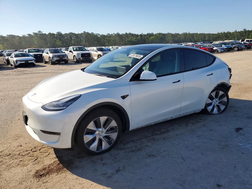 2021 Tesla Model y VIN 5YJYGDEE9MF285668 COPART salvage auction — REAR END, Sc - Cert Of Title-Salvage, sold $10,500 on 2026-07-27 (photo 1)