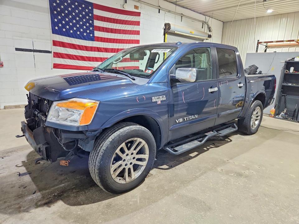 2015 Nissan TITAN VIN 1N6AA0EC7FN501853 COPART salvage auction — FRONT END, Nh - Cert Of Title-Salvage, sold $900 on 2026-07-02 (photo 1)