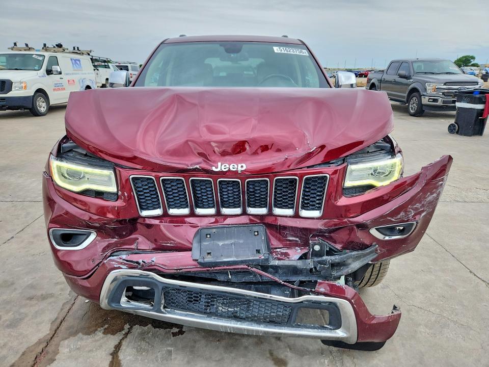2016 Jeep Cherokee VIN 1C4RJFCG5GC366318 COPART salvage auction — FRONT END, Tx - Certificate Of Title, sold $4,700 on 2026-07-09 (photo 5)