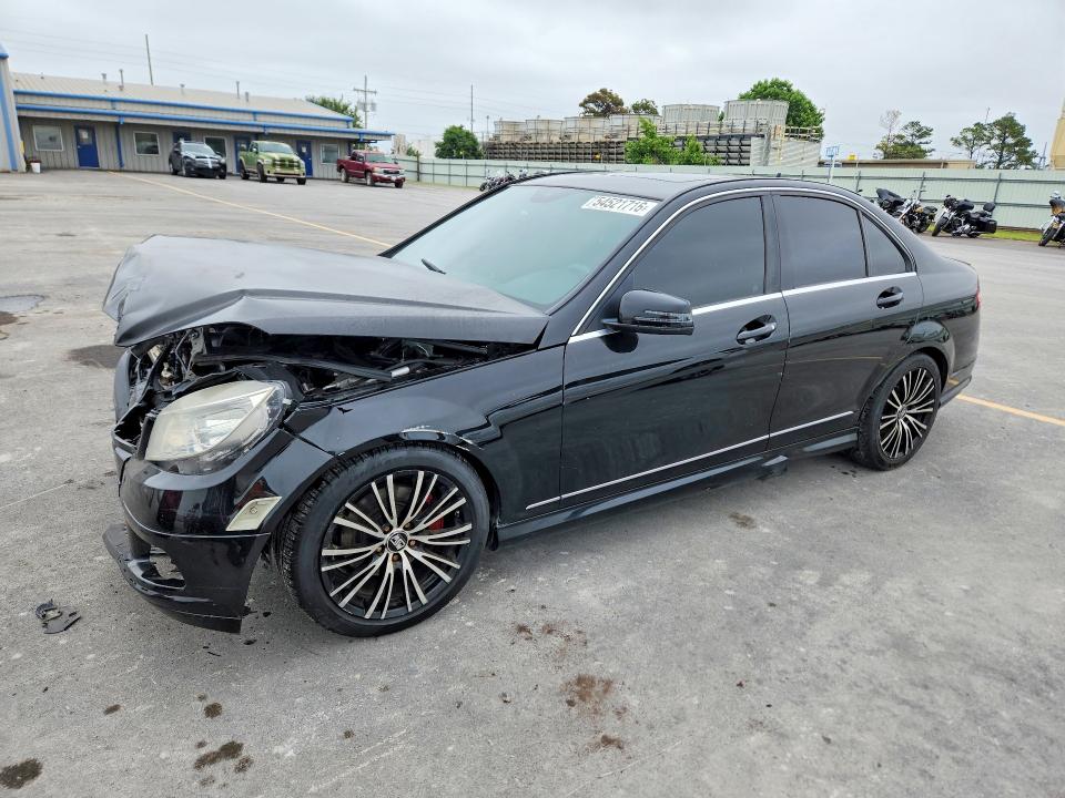 2011 Mercedes-benz C-klasse VIN WDDGF5EB3BR170264 COPART salvage auction — FRONT END, Ok - Cert Of Title-Salvage, sold $400 on 2026-08-21 (photo 1)