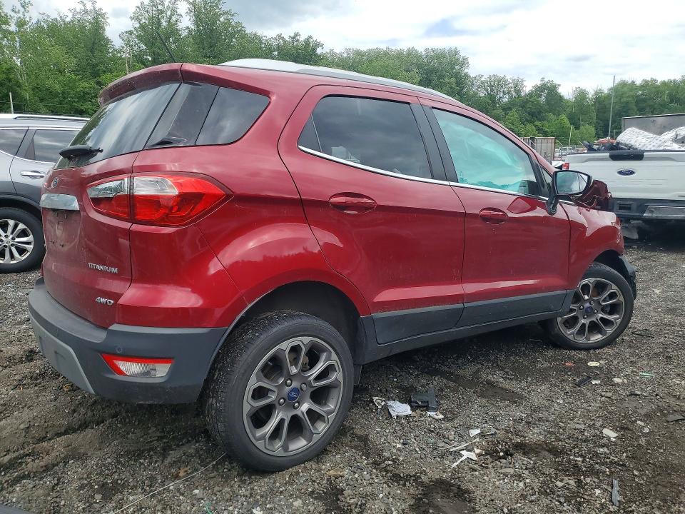 2018 Ford Ecosport VIN MAJ6P1WL3JC160313 COPART salvage auction — FRONT END, Md - Cert Of Salvage > 75% Damage, sold $150 on 2026-07-14 (photo 3)