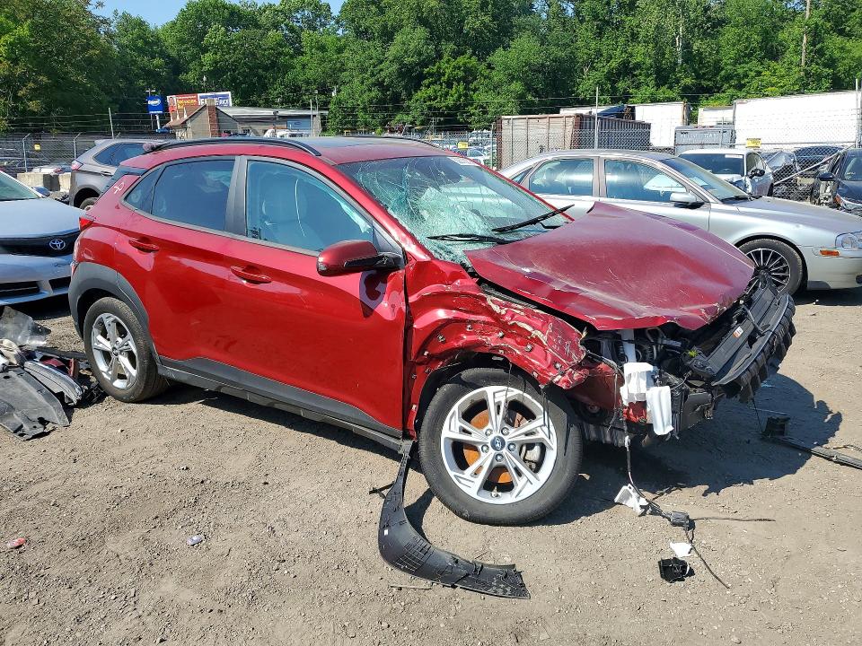 2023 Hyundai Kona VIN KM8K3CAB6PU032872 COPART salvage auction — FRONT END, Md - Cert Of Salvage > 75% Damage, sold $1,600 on 2026-07-28 (photo 4)