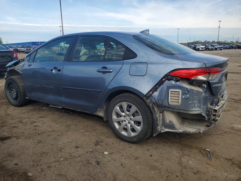 2025 Toyota VIN JTDBCMFE4SJ037656 COPART salvage auction — FRONT END, MI - CERTIFICATE OF TITLE, sold $4,950 on 2026-07-28 (photo 2)