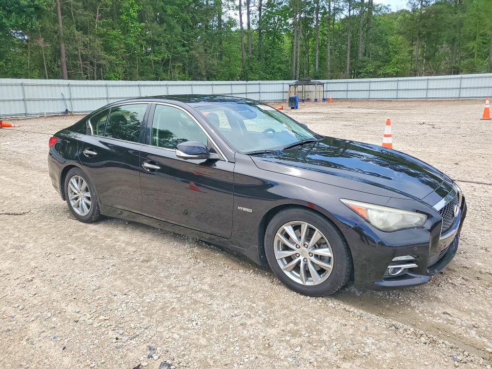 2014 Infiniti Q50 VIN JN1AV7AP5EM690843 COPART salvage auction — FRONT END, Nc - Salvage Certificate Of Title, sold $1,950 on 2026-07-24 (photo 4)
