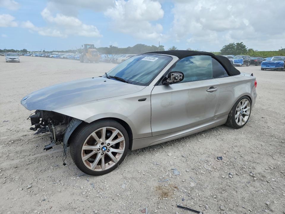 2010 BMW 1 series VIN WBAUN9C54AVK41771 COPART salvage auction — FRONT END, Fl - Cert Of Title Slvg Rebuildable, sold $325 on 2026-07-21 (photo 1)