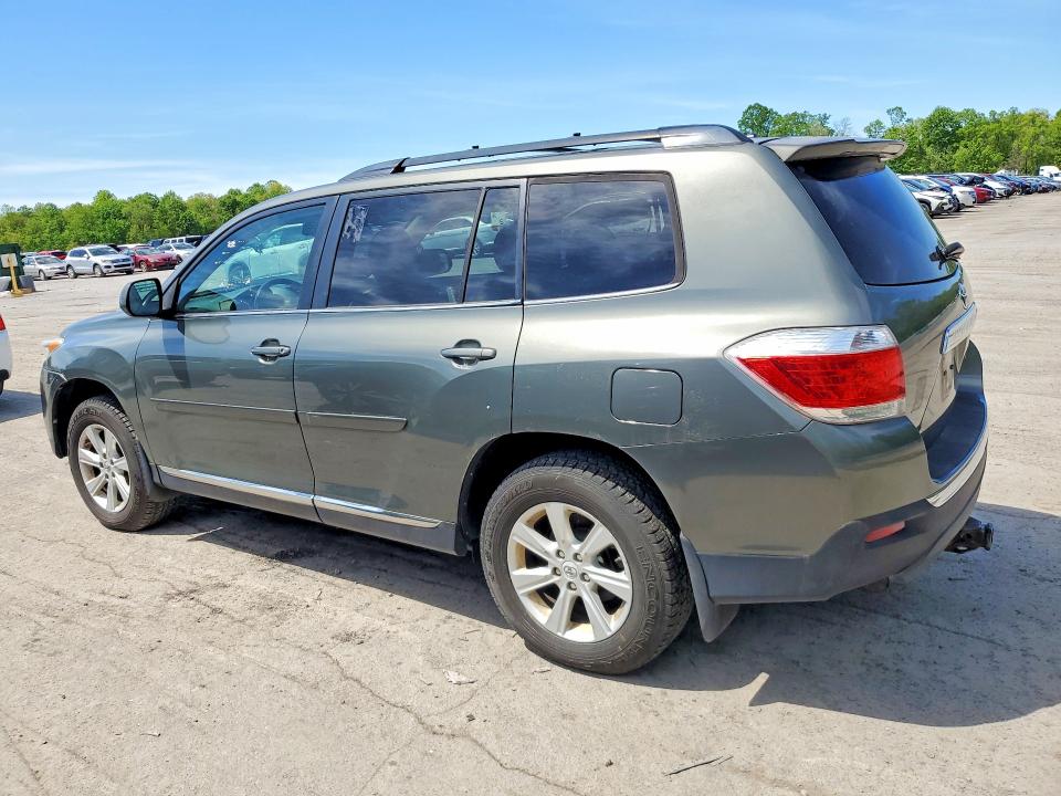 2012 Toyota Highlander VIN 5TDBK3EH7CS117224 COPART salvage auction — MECHANICAL, Pa - Cert Of Title, sold $4,550 on 2026-07-02 (photo 2)